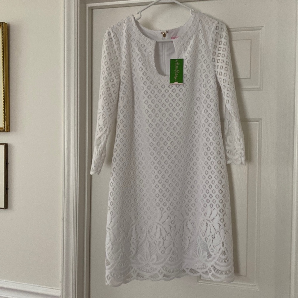 White lace Lilly Pulitzer dress